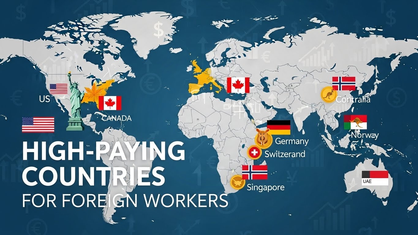 Discover high-paying countries for foreign workers, top industries, salary expectations, visa options, and how to position yourself for global careers.