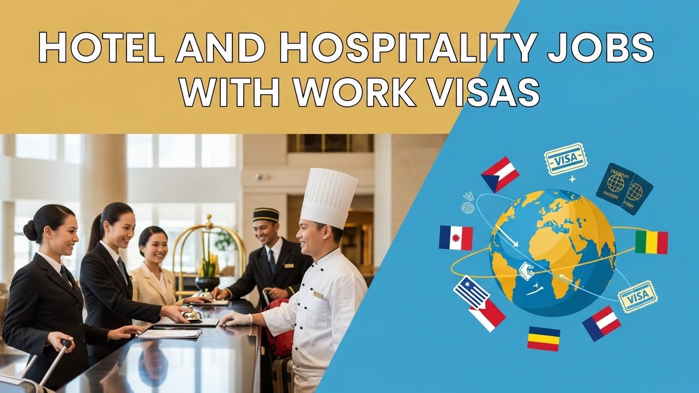 Explore hotel and hospitality jobs with work visas, top countries hiring, visa requirements, salaries, and how to start a global hospitality career.